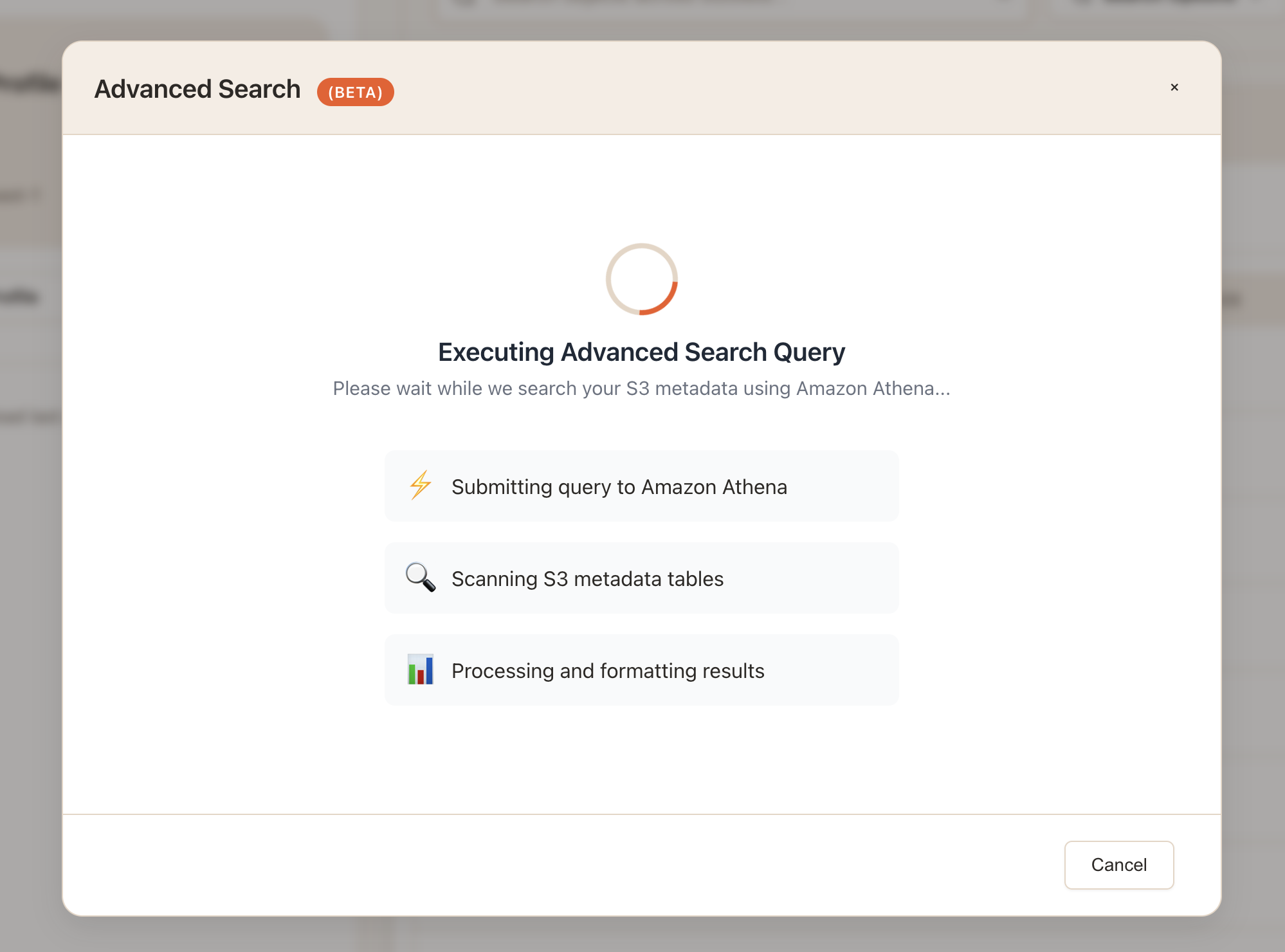 SandCrab Advanced Search with Athena