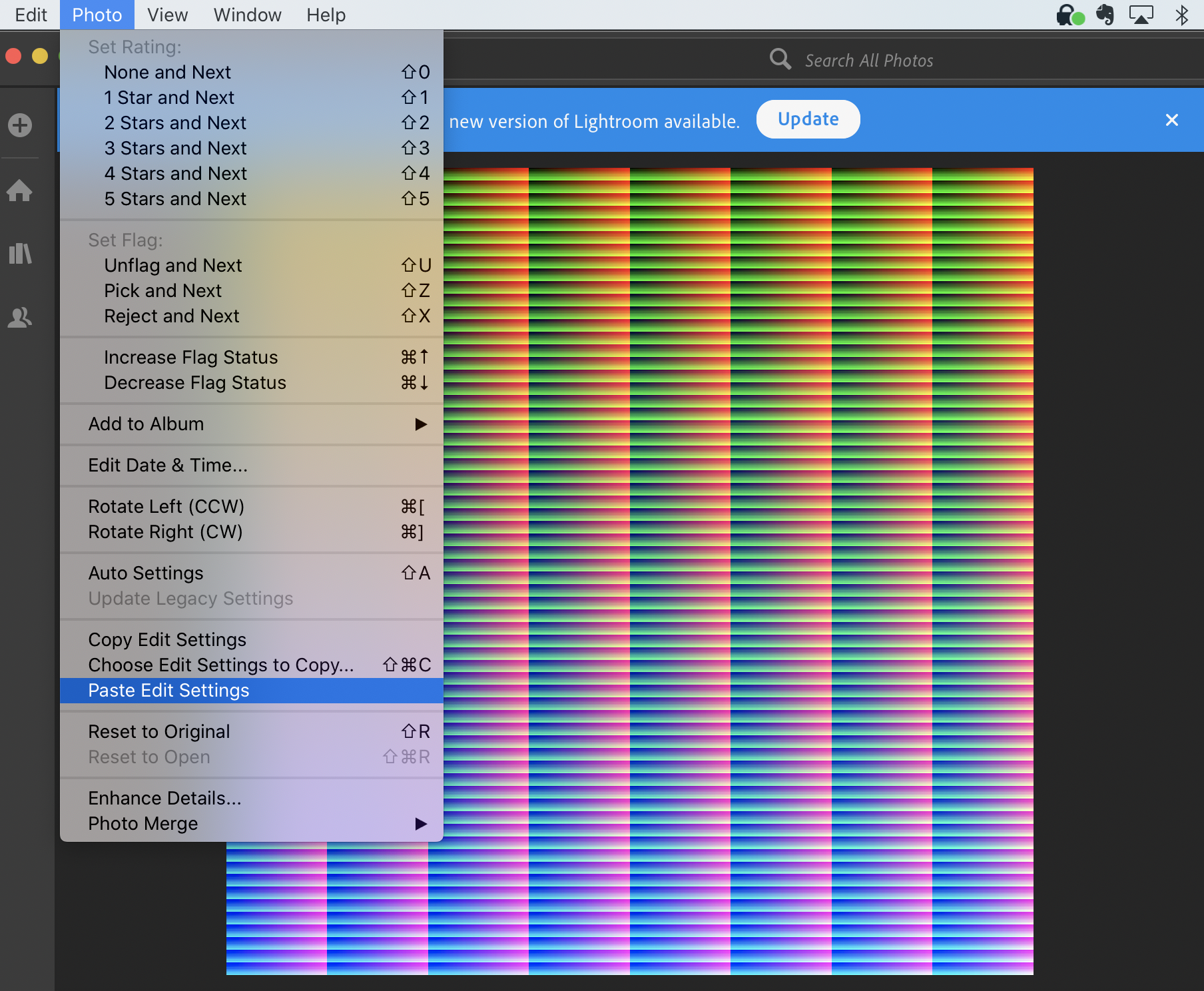 LightRoom Color Settings